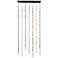 Andromeda 35.5"W 69.L Espresso Black LED Chandelier-White 2200/120" Cable