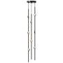 1_Andromeda 6"W 8.L Espresso Black Short LED Chandelier-Clear 2200/240" Cable