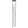 1_Andromeda 6"W 8.L Espresso Black Short LED Chandelier-White 2200/240" Cable