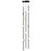 Andromeda 6"W 8.L Espresso Black Short LED Chandelier-White 2200/240" Cable