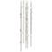 Andromeda LED 12" Round Chandelier Short Nickel White Optical 3000/240"