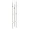 Andromeda LED 6" Round Chandelier Short Nickel Clear Faceted 3000/240"