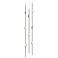 Andromeda LED 6" Round Chandelier Short Nickel White Optical 3000/240"