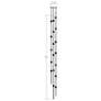 2_Andromeda LED 6" Round Chandelier Tall Nickel Clear Faceted Lens 3000/240" more views