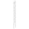 Andromeda LED 6" Round Chandelier Tall Nickel White Optical Lens 3000/240"