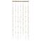 Andromeda LED Rectangle Chandelier Satin Nickel Clear Faceted 3000/240"