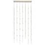 1_Andromeda LED Rectangle Chandelier Satin Nickel White Optical 3000/240"