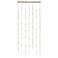 Andromeda LED Rectangle Chandelier Satin Nickel White Optical 3000/240"