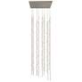 1_Andromeda LED Square Chandelier Satin Nickel White Optical Lens 3000/240"