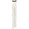 Andromeda Short 6" Round LED Pendant - Satin Brass - White Acrylic Len
