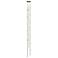 Andromeda Tall 6" Round LED Pendant - Satin Brass - Clear Acrylic Lens