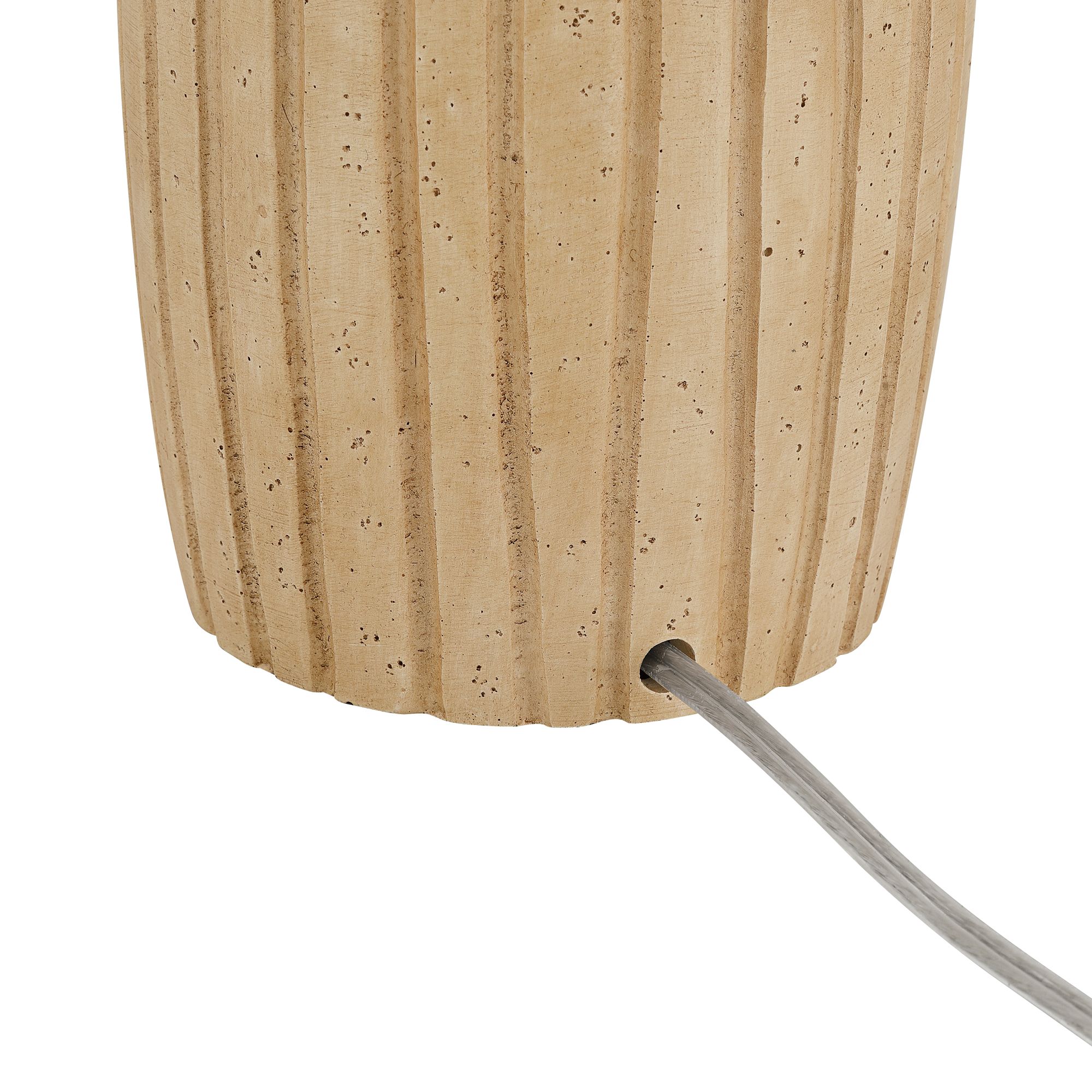 Image 7 Andros 28 1/4" High Beige Almond Table Lamp more views