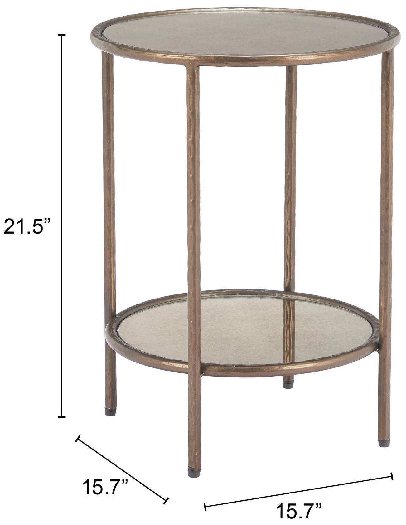 Image 2 Anelli Side Table Bronze more views