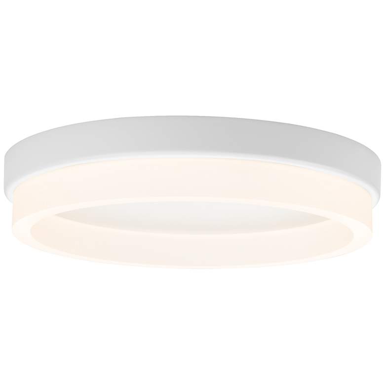 Image 1 Anello 14.6" Matte White Flush Mount