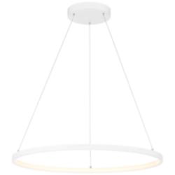 Anello 15 3/4" Wide Matte White LED Ring Pendant