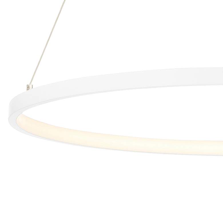 Image 2 Anello 15 3/4" Wide Matte White LED Ring Pendant more views