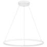 2_Anello 15 3/4" Wide Matte White LED Ring Pendant more views