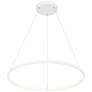 3_Anello 15 3/4" Wide Matte White LED Ring Pendant more views