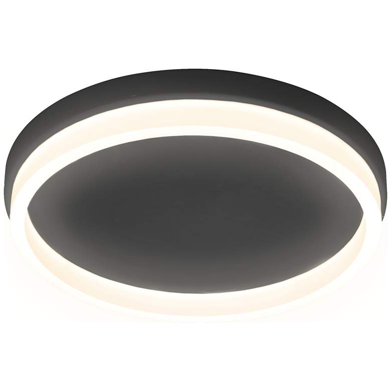 Image 1 Anello 18.5" Matte Black Flush Mount