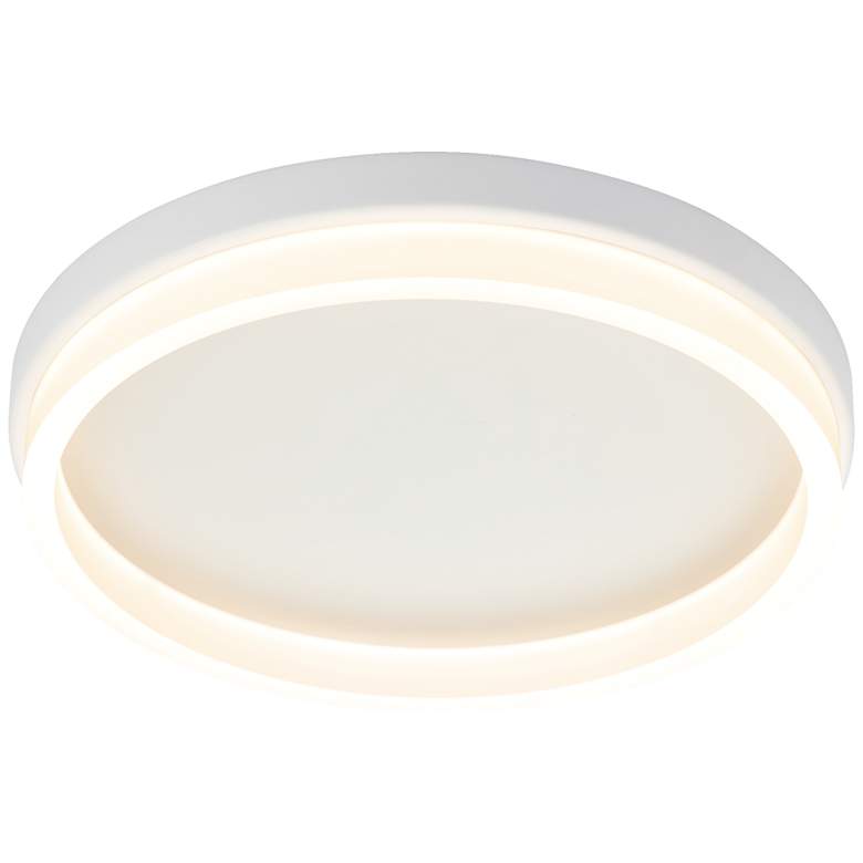 Image 1 Anello 18.5" Matte White Flush Mount