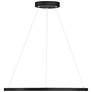 5_Anello 23 1/2" Wide Matte Black LED Ring Pendant Light more views