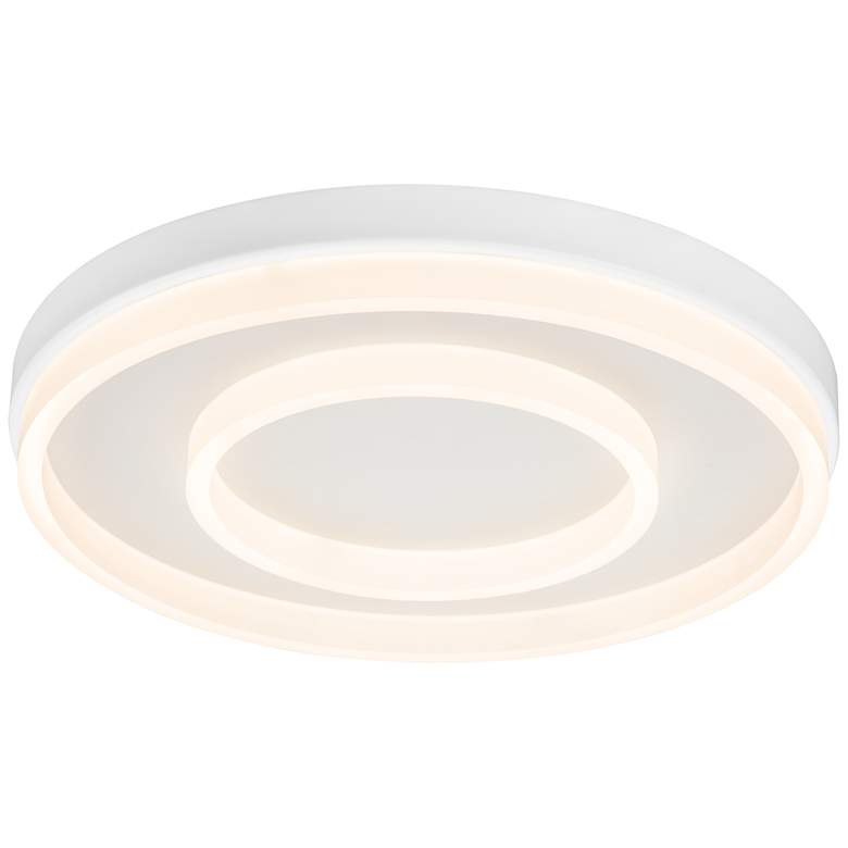 Image 1 Anello 24.4" Matte White Flush Mount