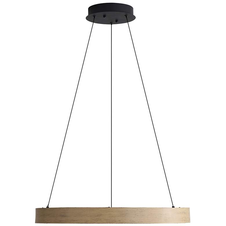 Image 1 Anello 24" LED Pendant in Driftwood with No Shade