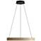 Anello 24" LED Pendant in Driftwood with No Shade