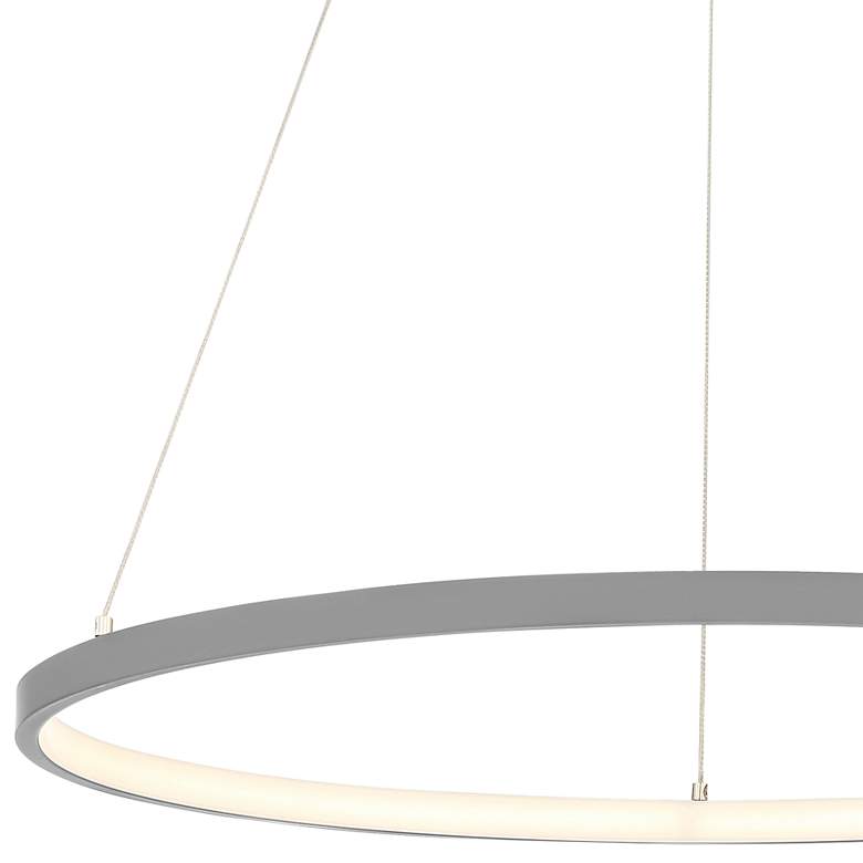 Image 2 Anello Dual Voltage 15.75" LED Pendant - Gray more views