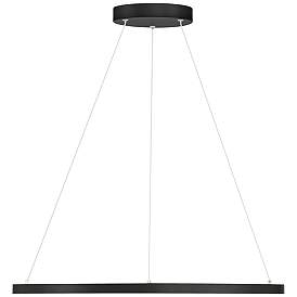 Image5 of Anello Dual Voltage 15.75" LED Pendant - Matte Black more views