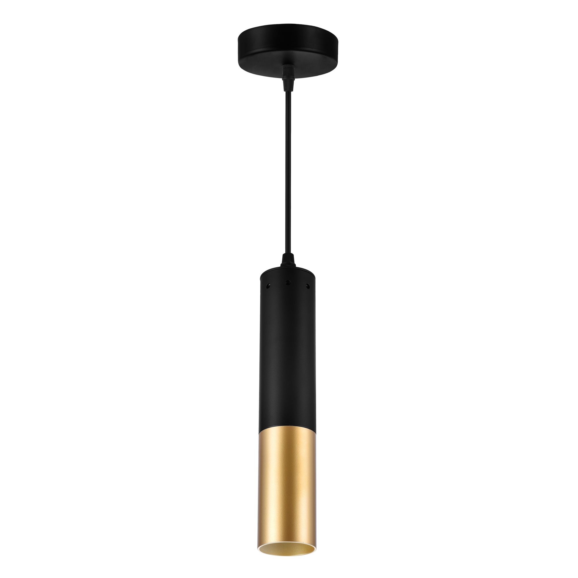 Image 5 Anem 1 Light Down Mini Pendant With Matte Black & Satin Gold Finish more views