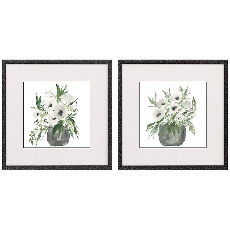 Image 1 Anemone 19"W x 19"H Framed Art Set of 2