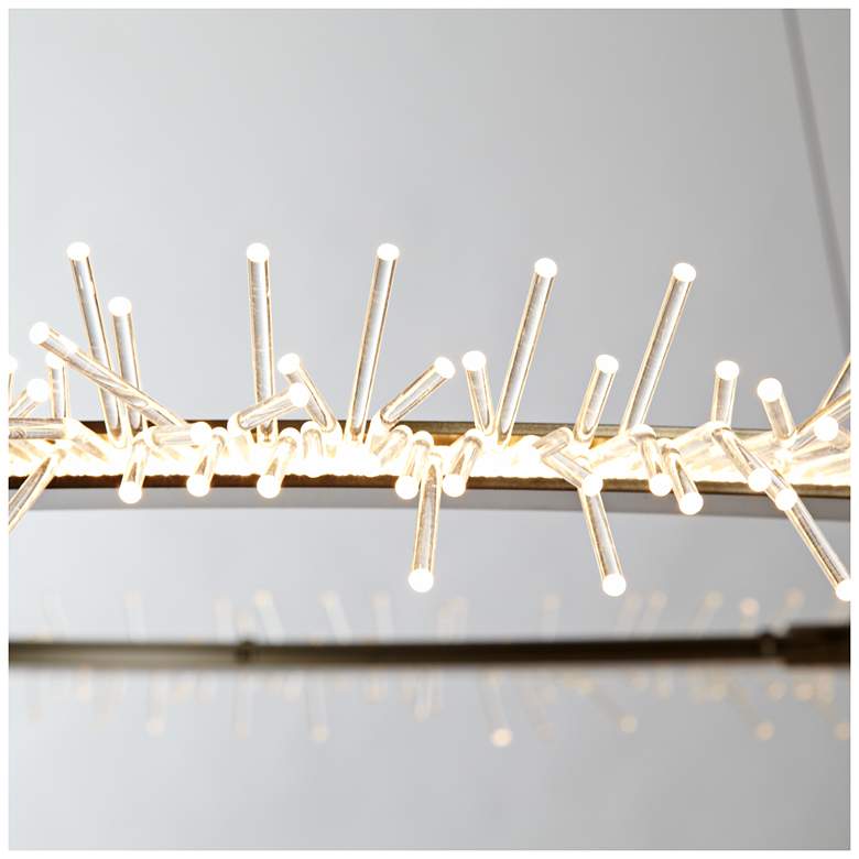 Image 3 Anemone Circular 37" Wide Gold LED Pendant Light more views