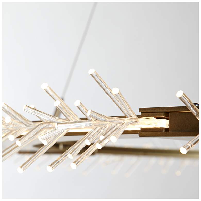Image 4 Anemone Circular 37" Wide Gold LED Pendant Light more views