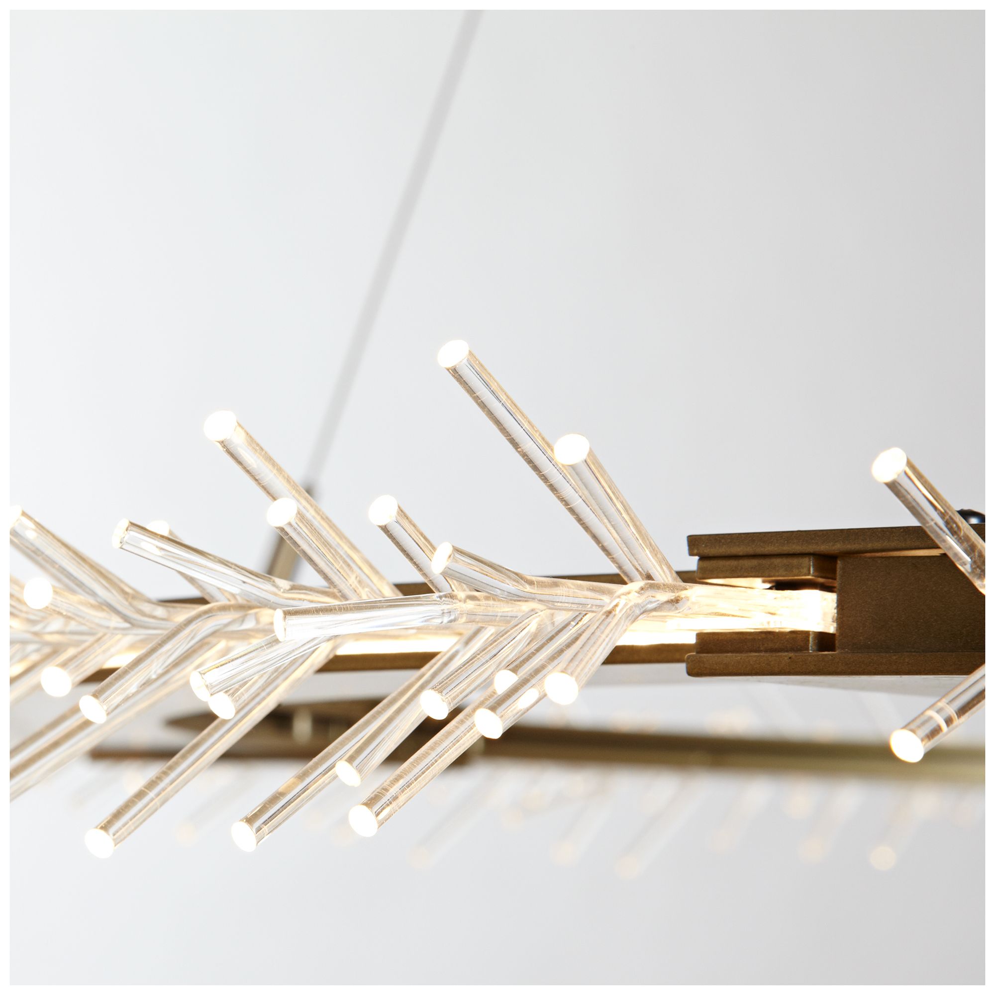 Image 4 Anemone Circular 37" Wide Gold LED Pendant Light - Made to Order more views