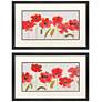 1_Anemone Study 32"W x 20"H Framed Art Set of 2