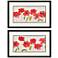 Anemone Study 32"W x 20"H Framed Art Set of 2