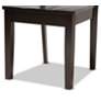 Anesa Dark Brown Wood 5-Piece Dining Table and Chair Set