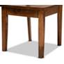 Anesa Walnut Brown Wood 5-Piece Dining Table and Chair Set