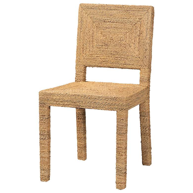 Image 2 Anfield Natural Seagrass Mahogany Dining Chair