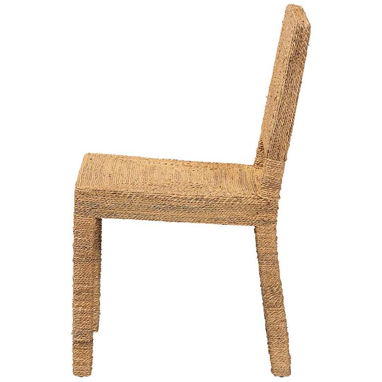 Image 5 Anfield Natural Seagrass Mahogany Dining Chair more views