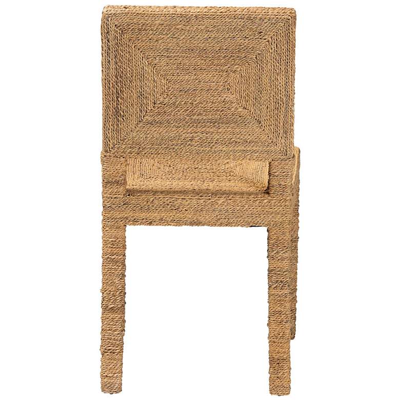 Image 6 Anfield Natural Seagrass Mahogany Dining Chair more views