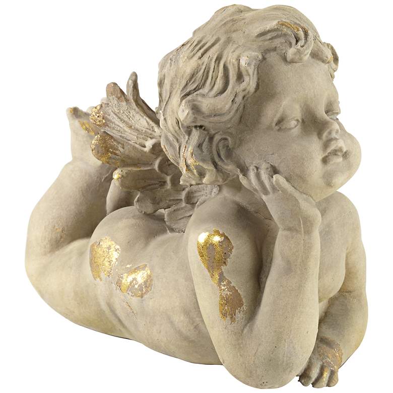 Image 1 Angel in Repose 7 inch Wide Sculpture