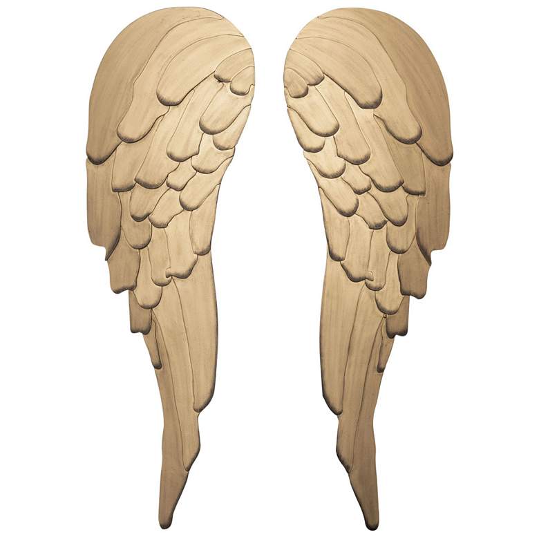 Image 1 Angel Wings Wall Art - Havana Gold