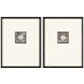 Angelic Intaglio 19"W x 24"H Framed Art Set of 2