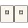 Angelic Intaglio 19"W x 24"H Framed Art Set of 2