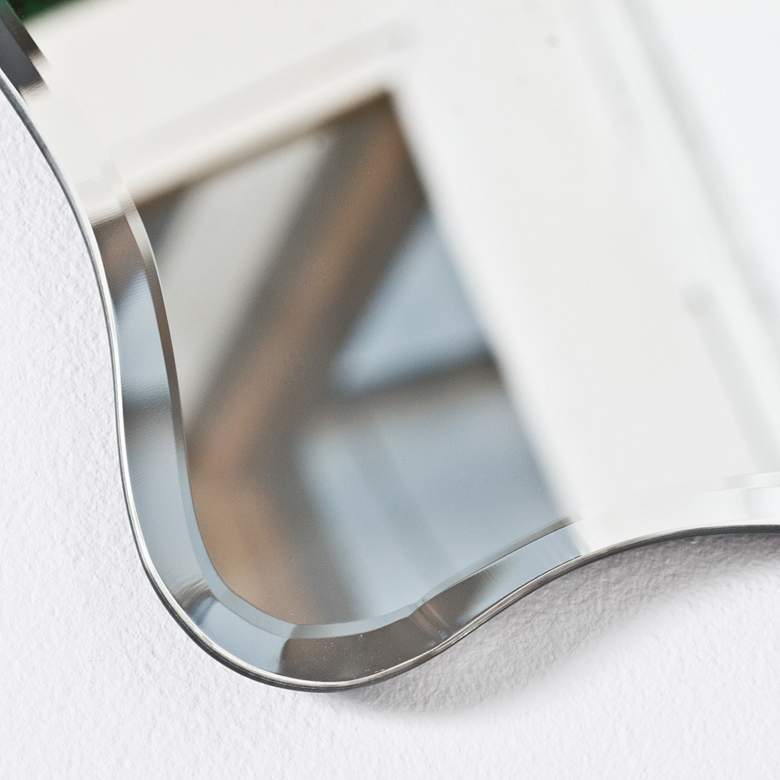 Image 3 Angelina Modern 23 1/2" x 31 1/2" Frameless Wall Mirror more views
