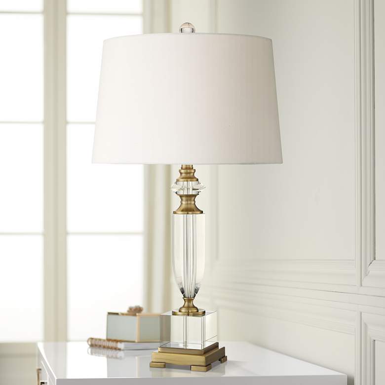Image 1 Angeline Crystal Urn Table Lamp