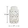 7_Angelique 12" High White Ceramic Jar with Lid more views
