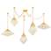 Angelique 58 1/2"W Vintage Polished Brass 5-Light Chandelier